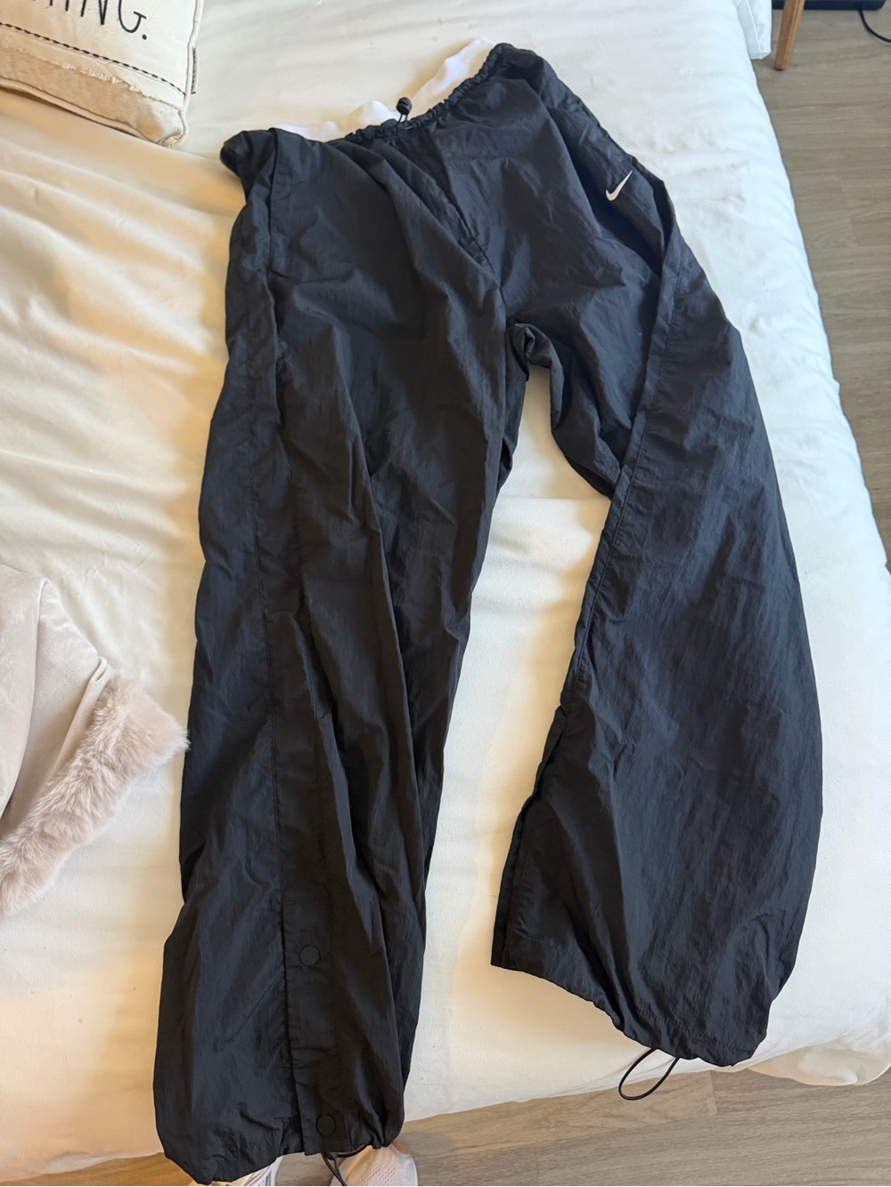 Nike Black Women's Track Joggers with Drawstring Hem